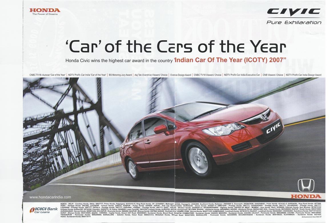 Honda Civic : dentsu marcom