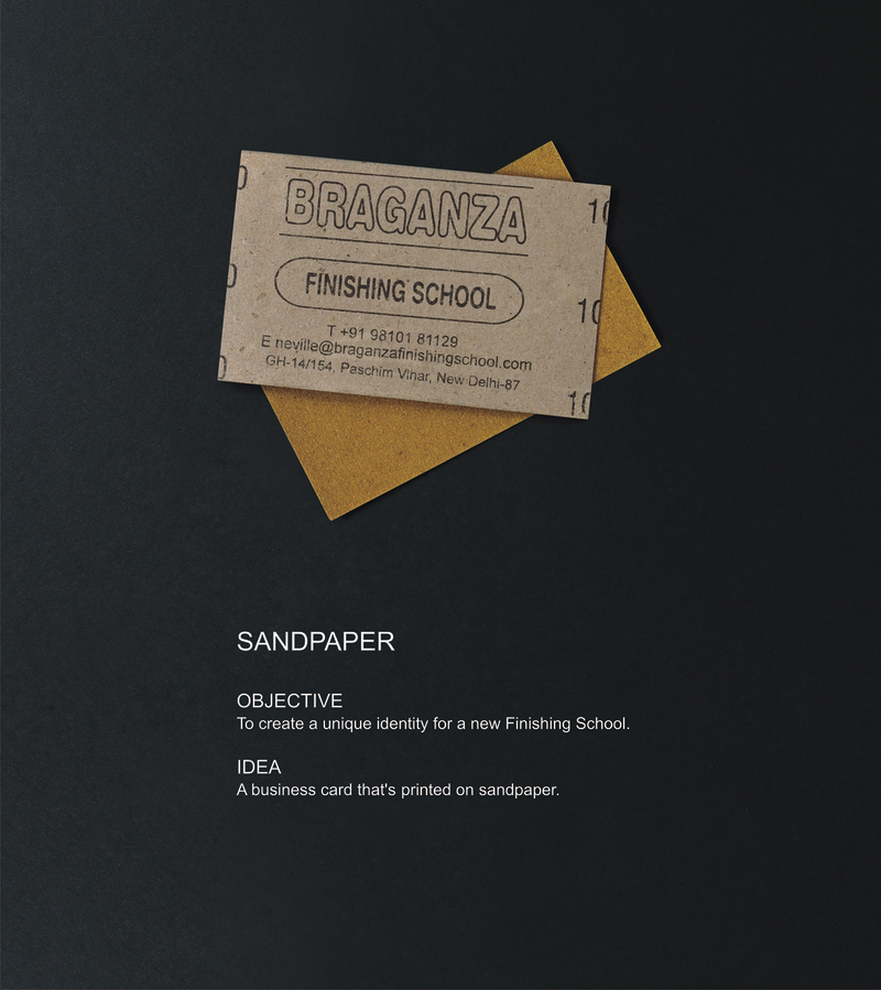 Neville Braganza Finishing School: Sandpaper