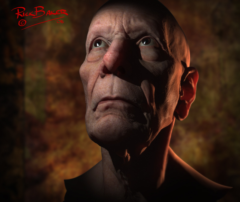 Old Man Looking up. Just to show the versatility of Modo